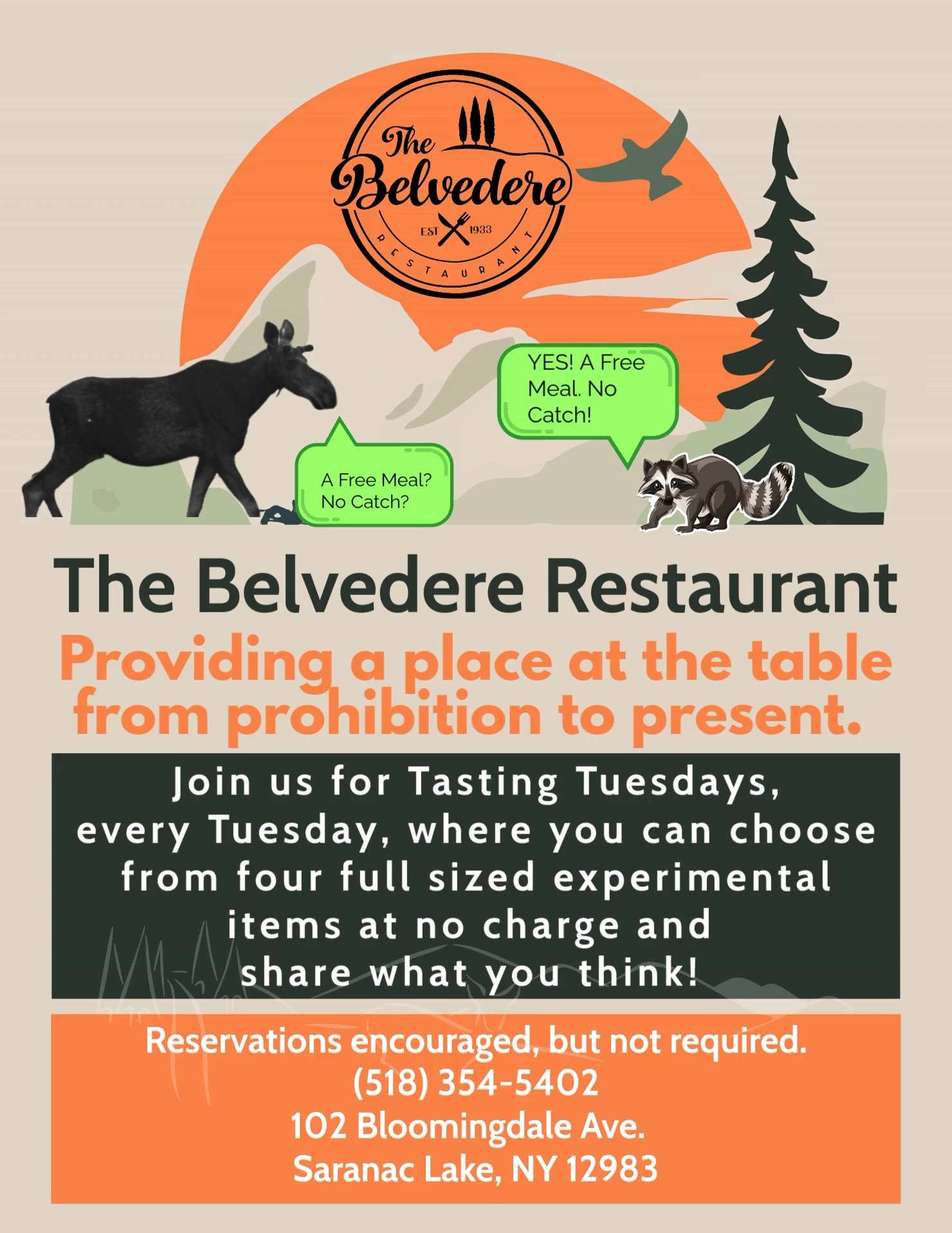 Tasting Tuesdays at the Belvedere Restaurant